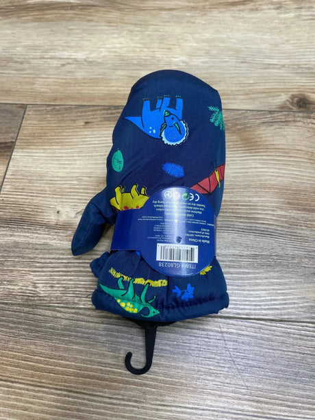 NEW ThermaWear Kid's Ski Dinosaur Navy Mittens OSFM (1-3Y) - Me n Mommy To Be