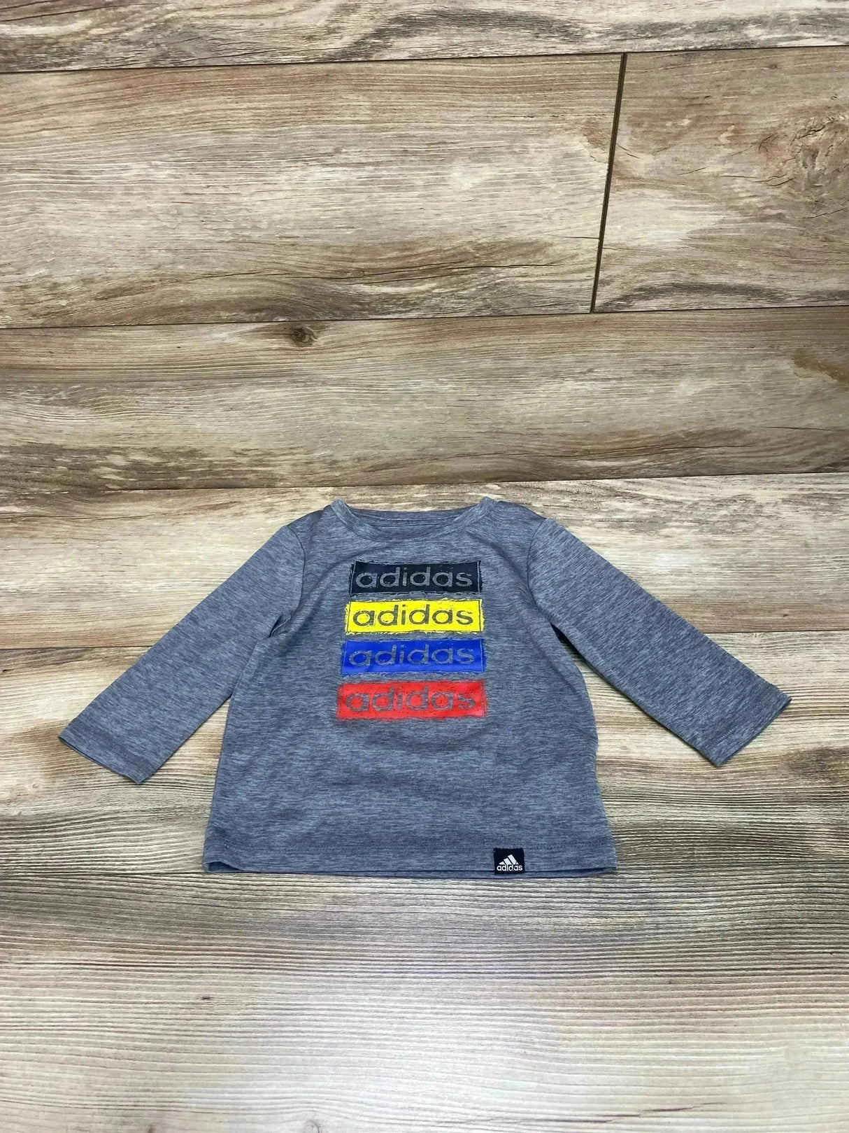 Adidas Logo Shirt Grey sz 12m - Me n Mommy To Be