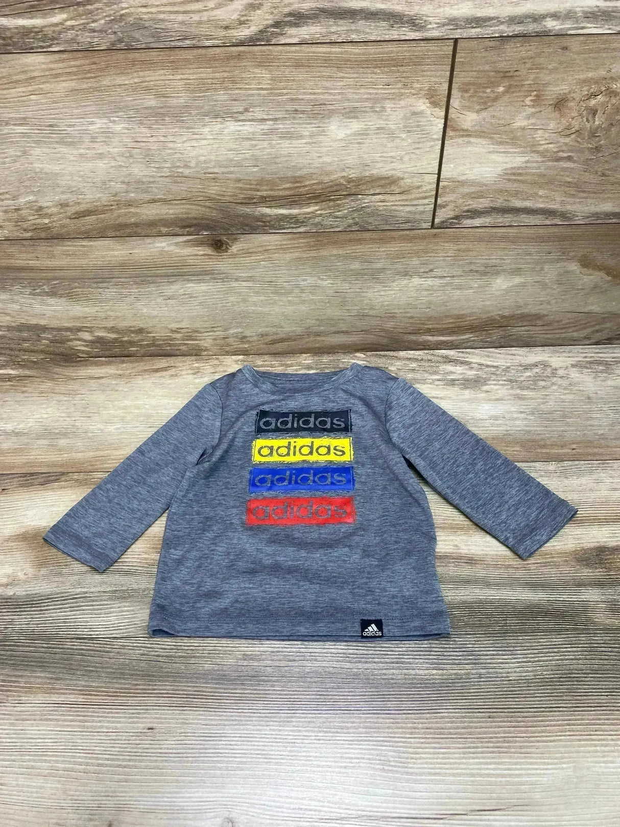 Adidas Logo Shirt Grey sz 12m - Me n Mommy To Be