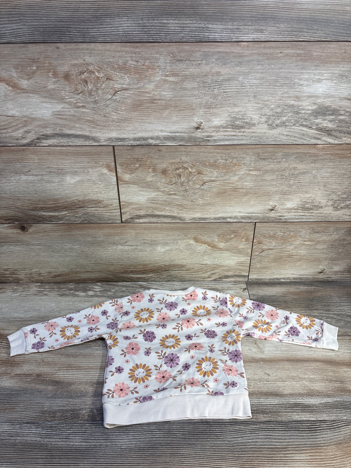 Mini Threads Floral Sweatshirt Beige sz 18m