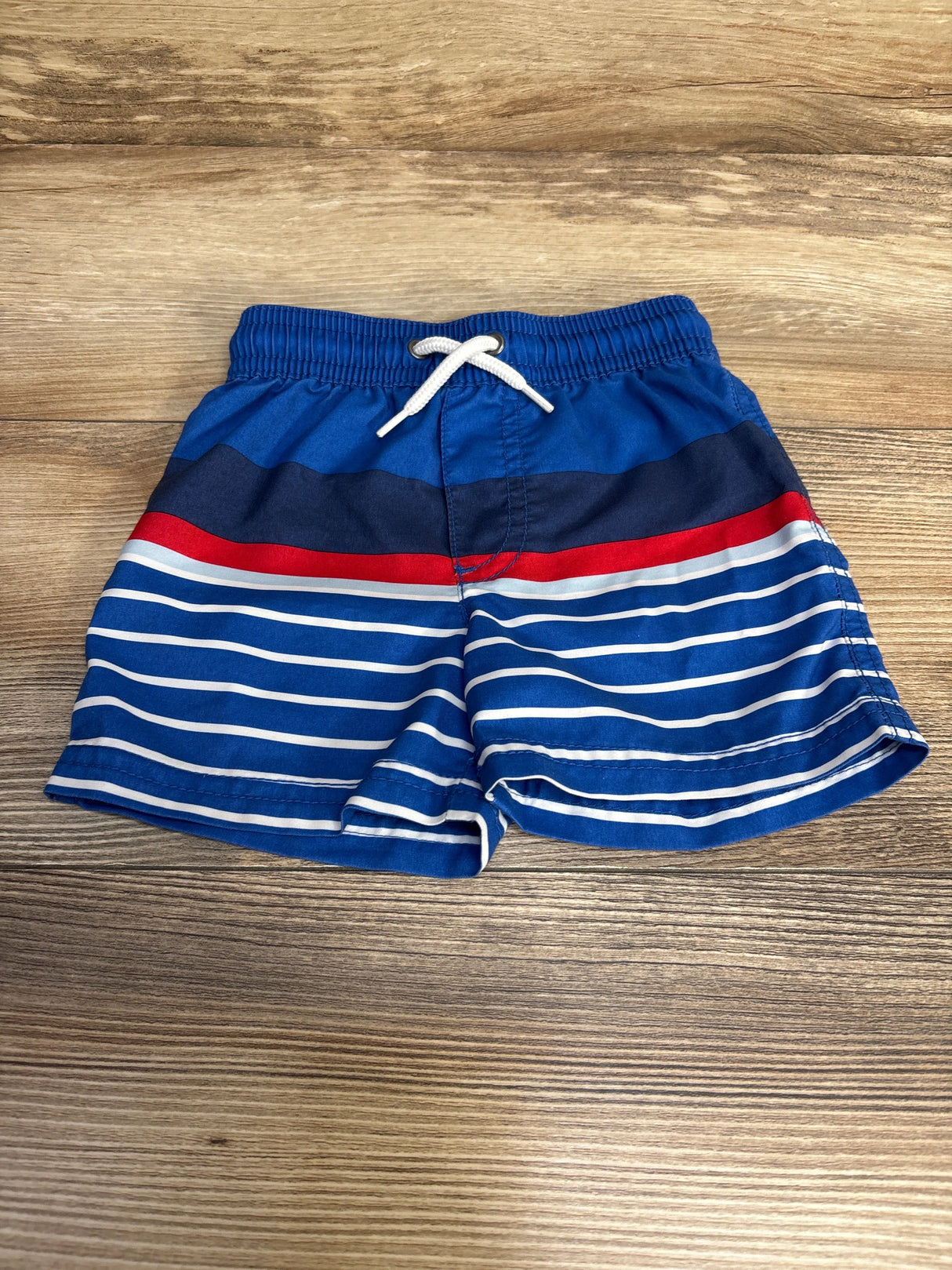 Carter's Striped Swim Trunks Blue sz 12m - Me n Mommy To Be