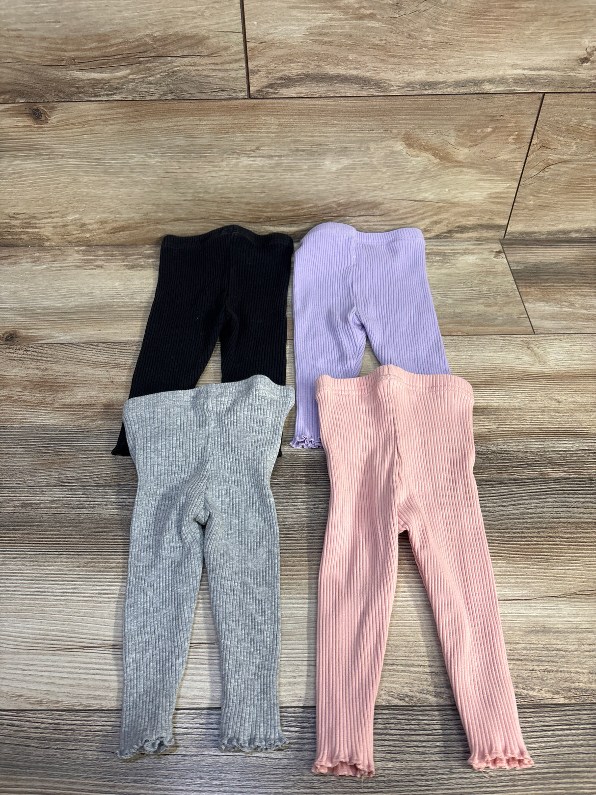 Cozy Pixies 4pk Ribbed Leggings Pink sz 3-6m