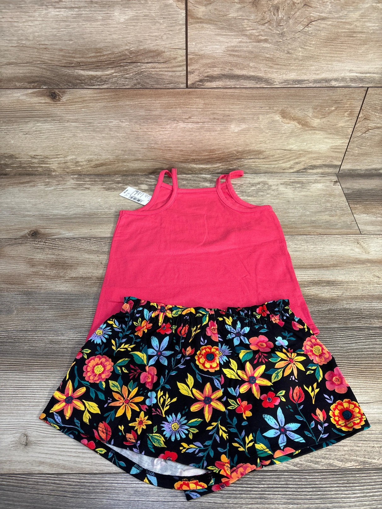 NEW Children's Place 2pc Floral Tank Top & Shorts Set Pink sz 5T