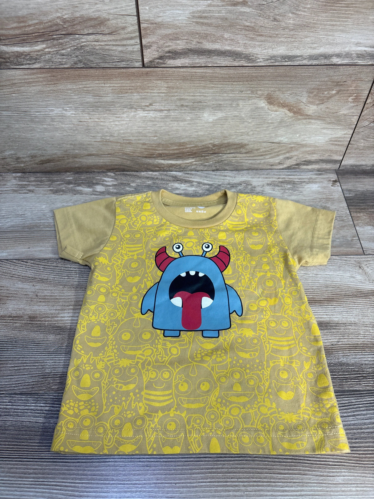 JustKids Monster Shirt Yellow sz 2T
