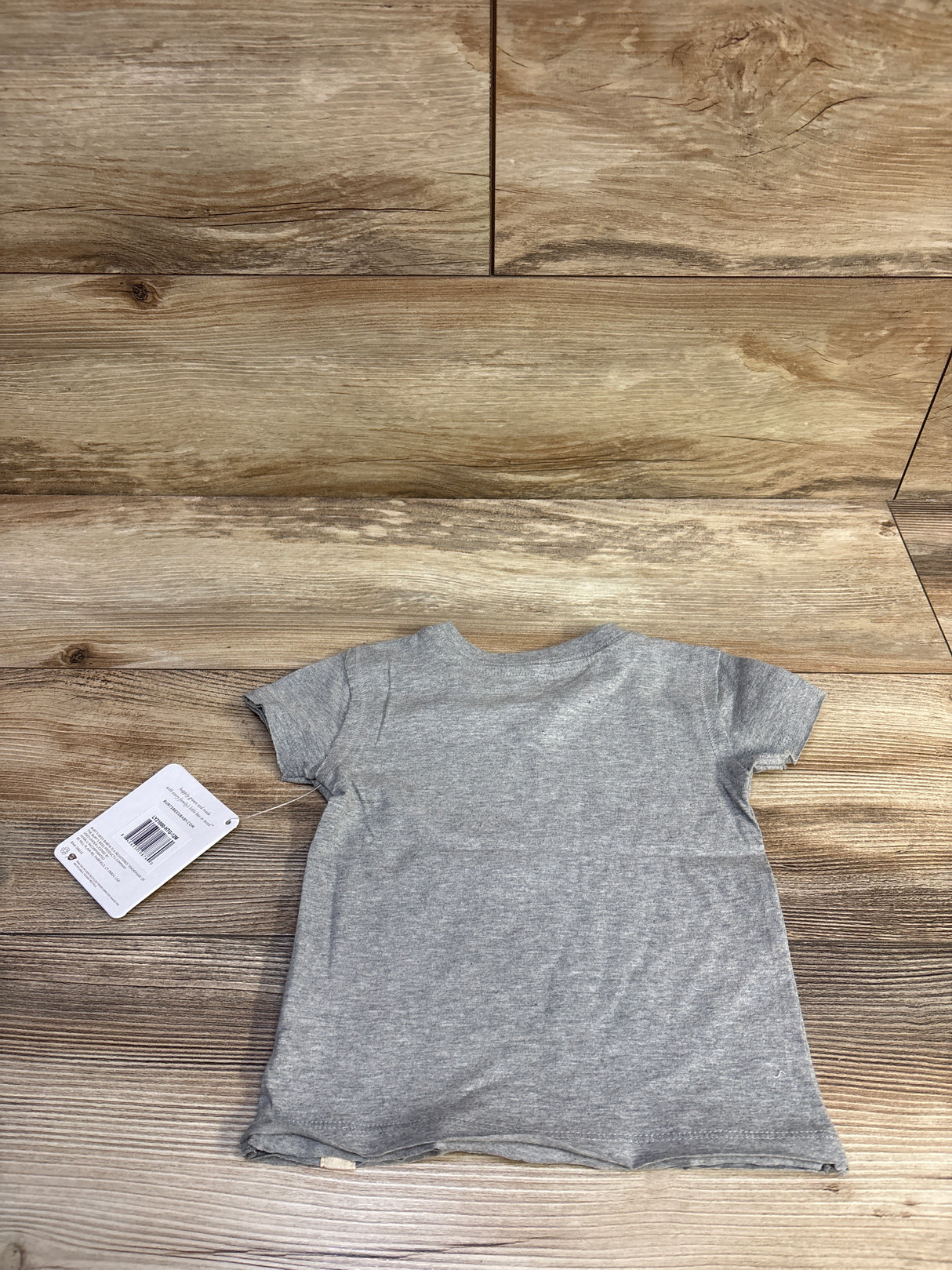 NEW Burt's Bees Baby Raw Hem Shirt Grey sz 12m