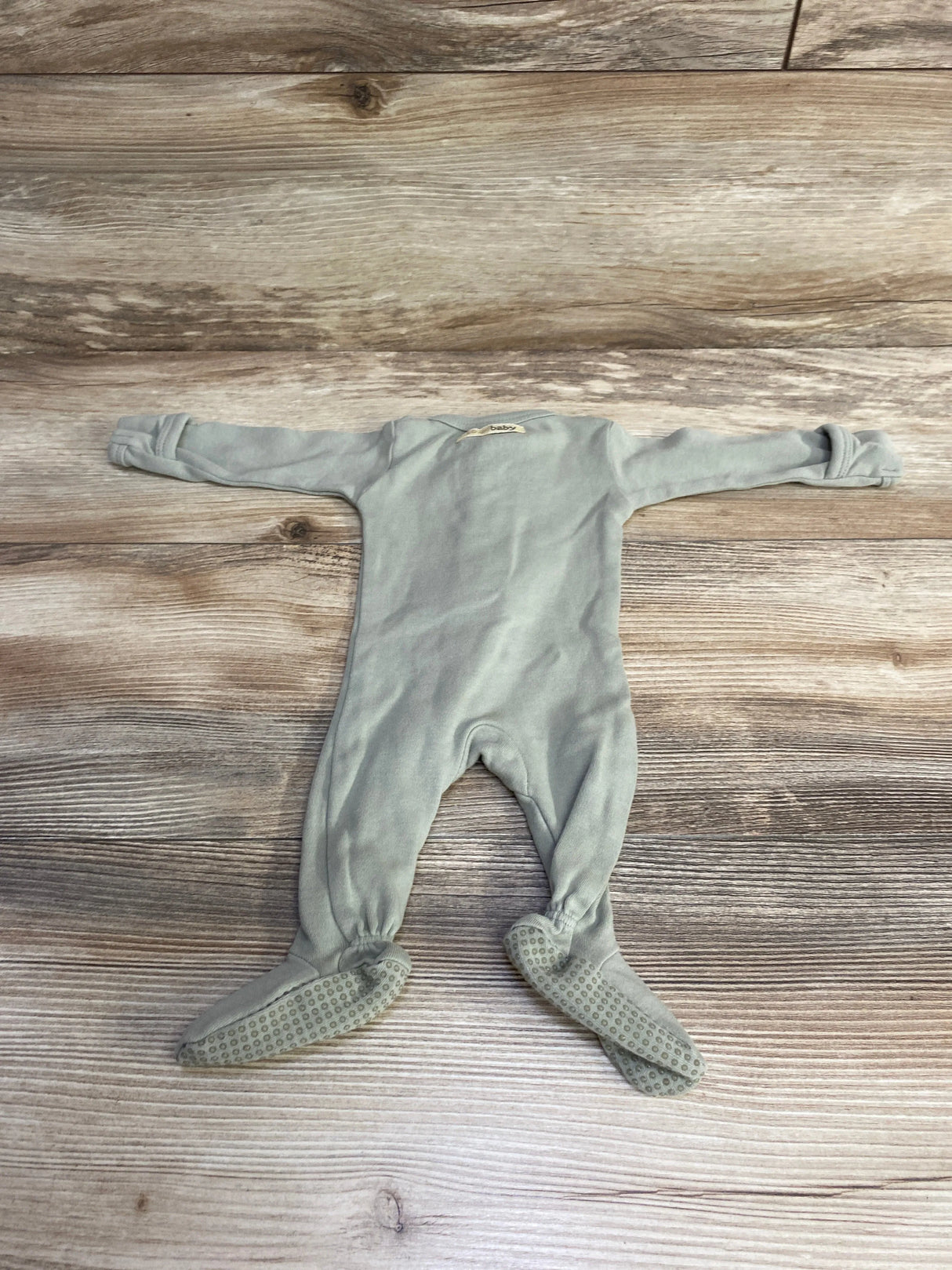 L'ovedbaby Organic 2-Way Zipper Footie Green sz Preemie - Me n Mommy To Be