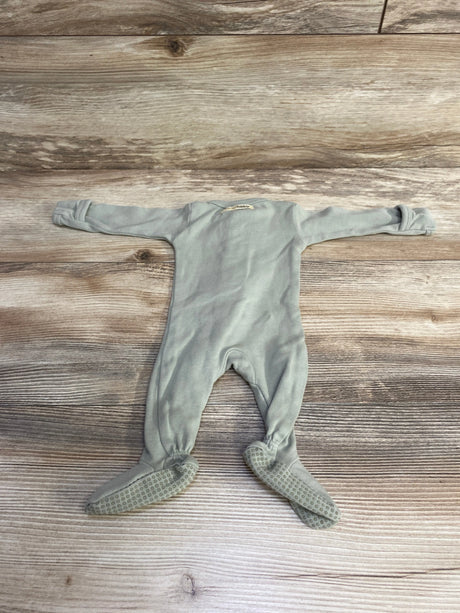 L'ovedbaby Organic 2-Way Zipper Footie Green sz Preemie - Me n Mommy To Be