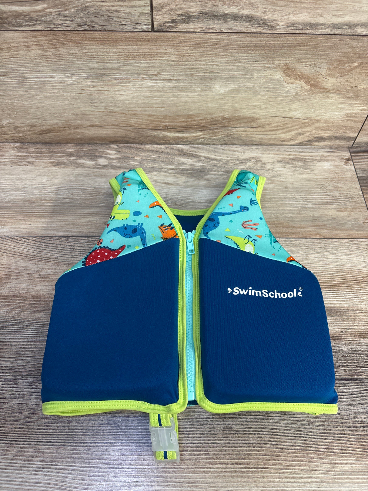 SwimSchool Youth Swim Training Vest Blue Dino Age 4-6