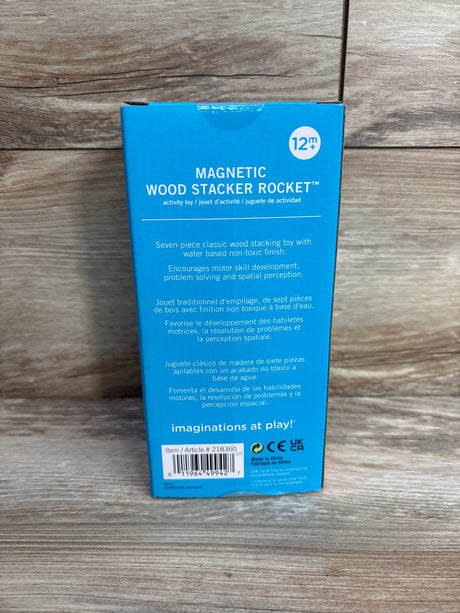 NEW Manhattan Toy Magnetic Wood Stacker Rocket - Me n Mommy To Be