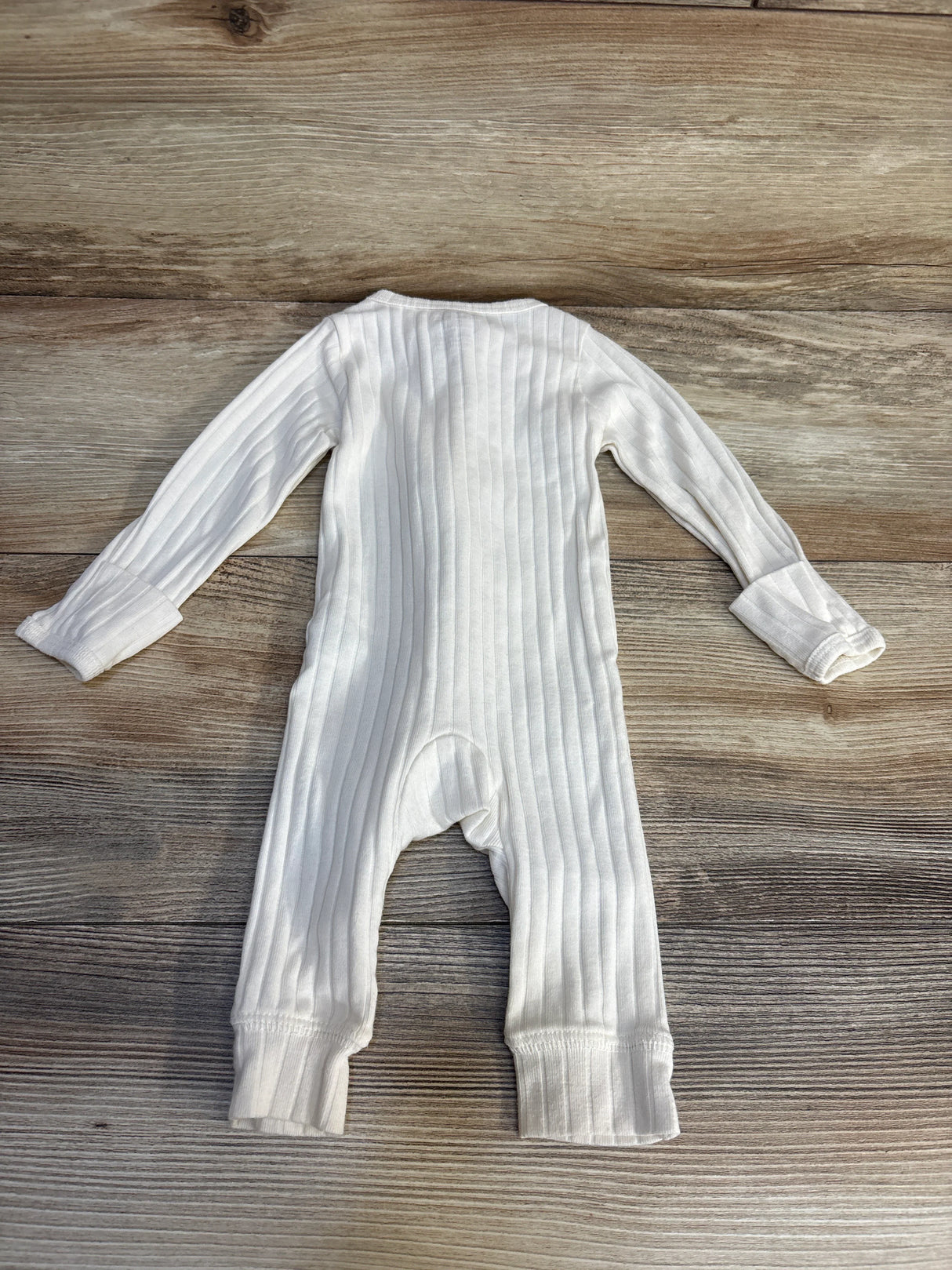 Carter's Ribbed Footless Sleeper White sz 3m