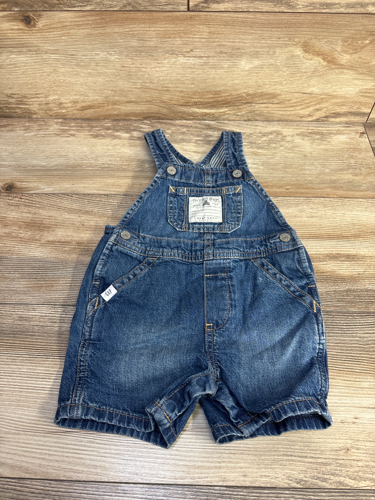 Baby Gap Denim Shortalls Blue sz 18m