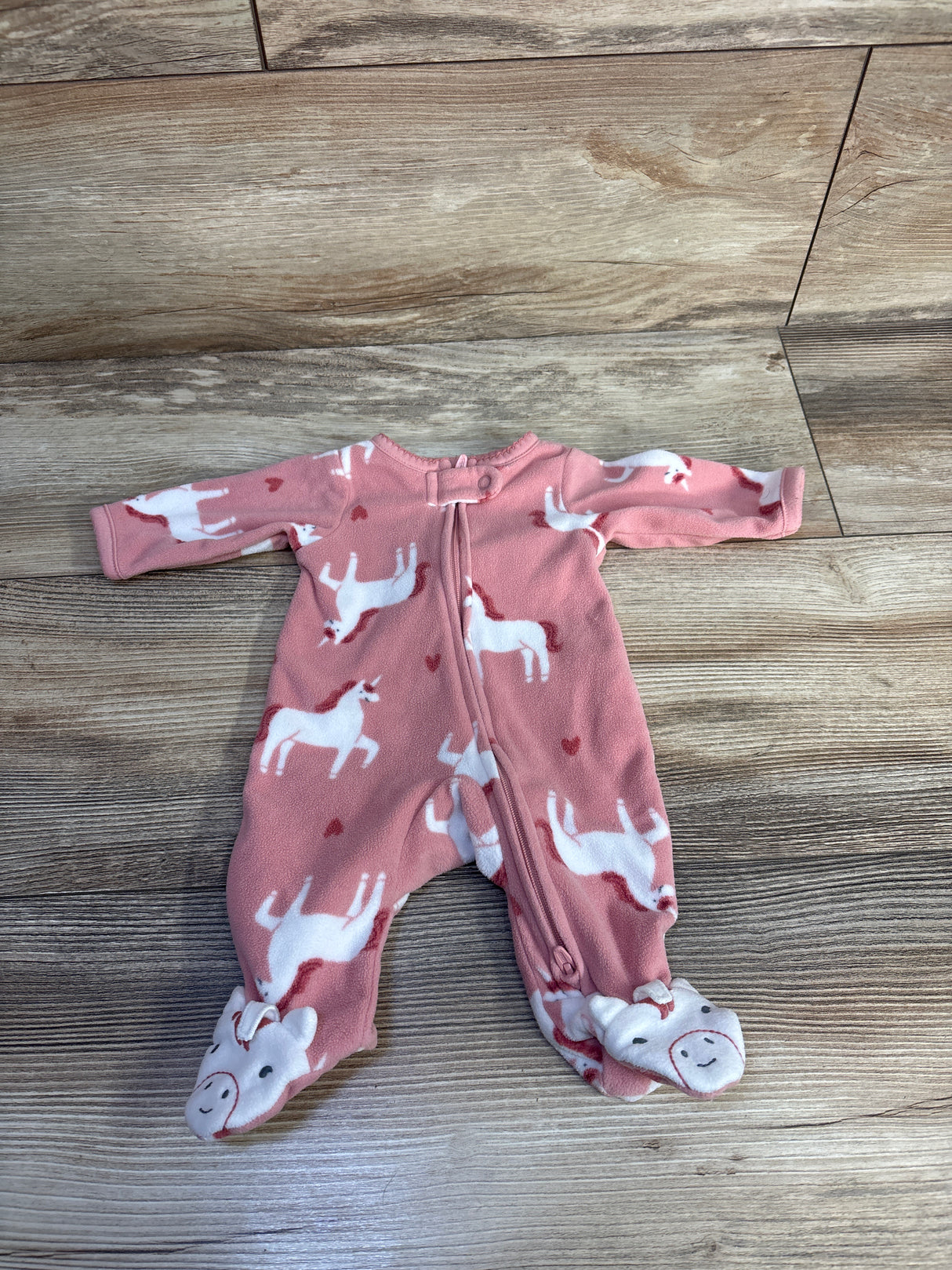 Child Of Mine Unicorn Blanket Sleeper Pink sz Preemie