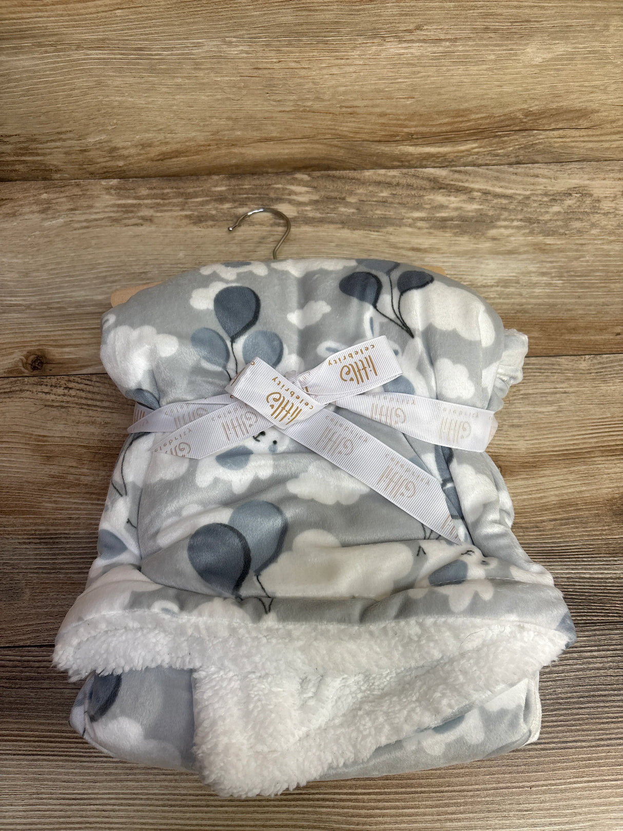 NEW Little Celebrity Plush Blanket Bunny Print