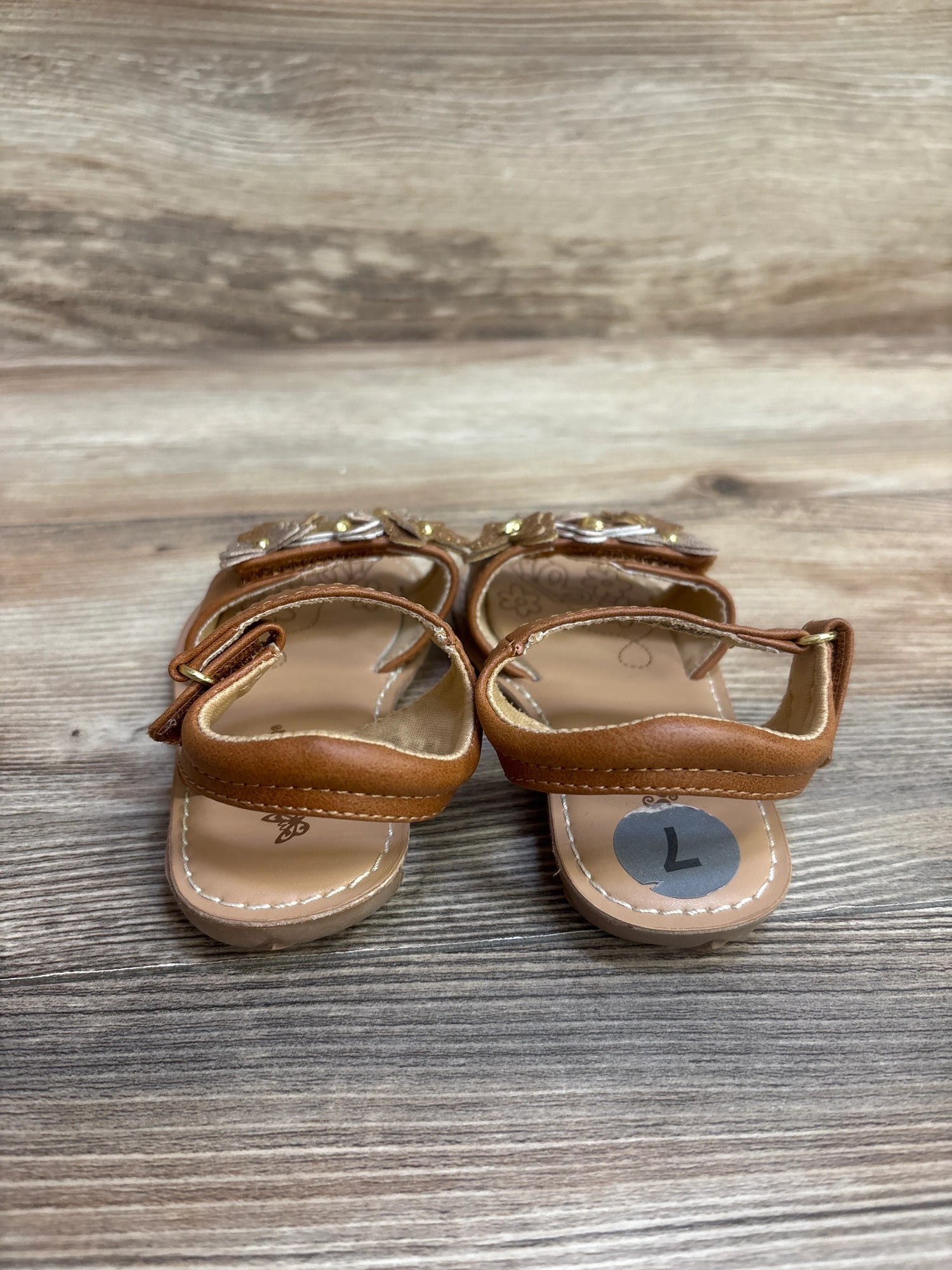 Self Esteem Butterfly Sandals Brown sz 7c - Me n Mommy To Be