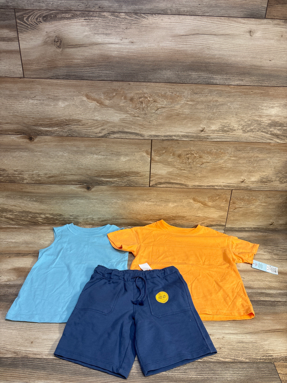 NEW Cat & Jack 3pc Shirt, Tank, & Shorts Set Orange sz 5T