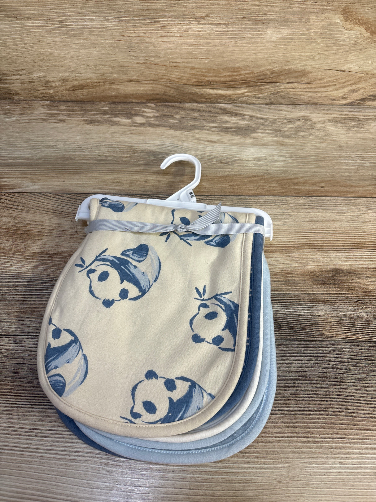 NEW Carter's 4pk Burp Cloths Blue/Ivory