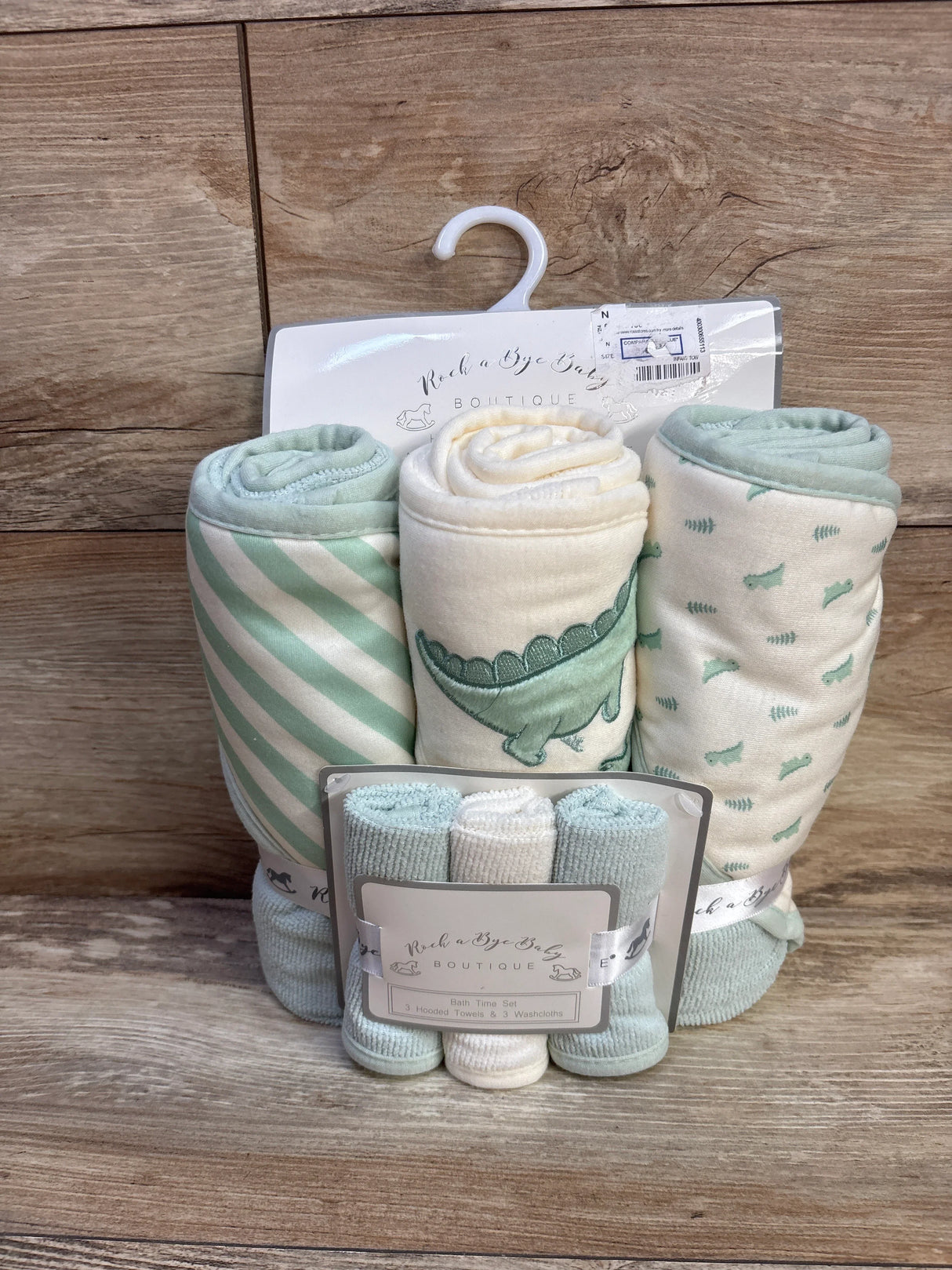 NEW Rock a Bye Baby Boutique 6pc Bath Time Set