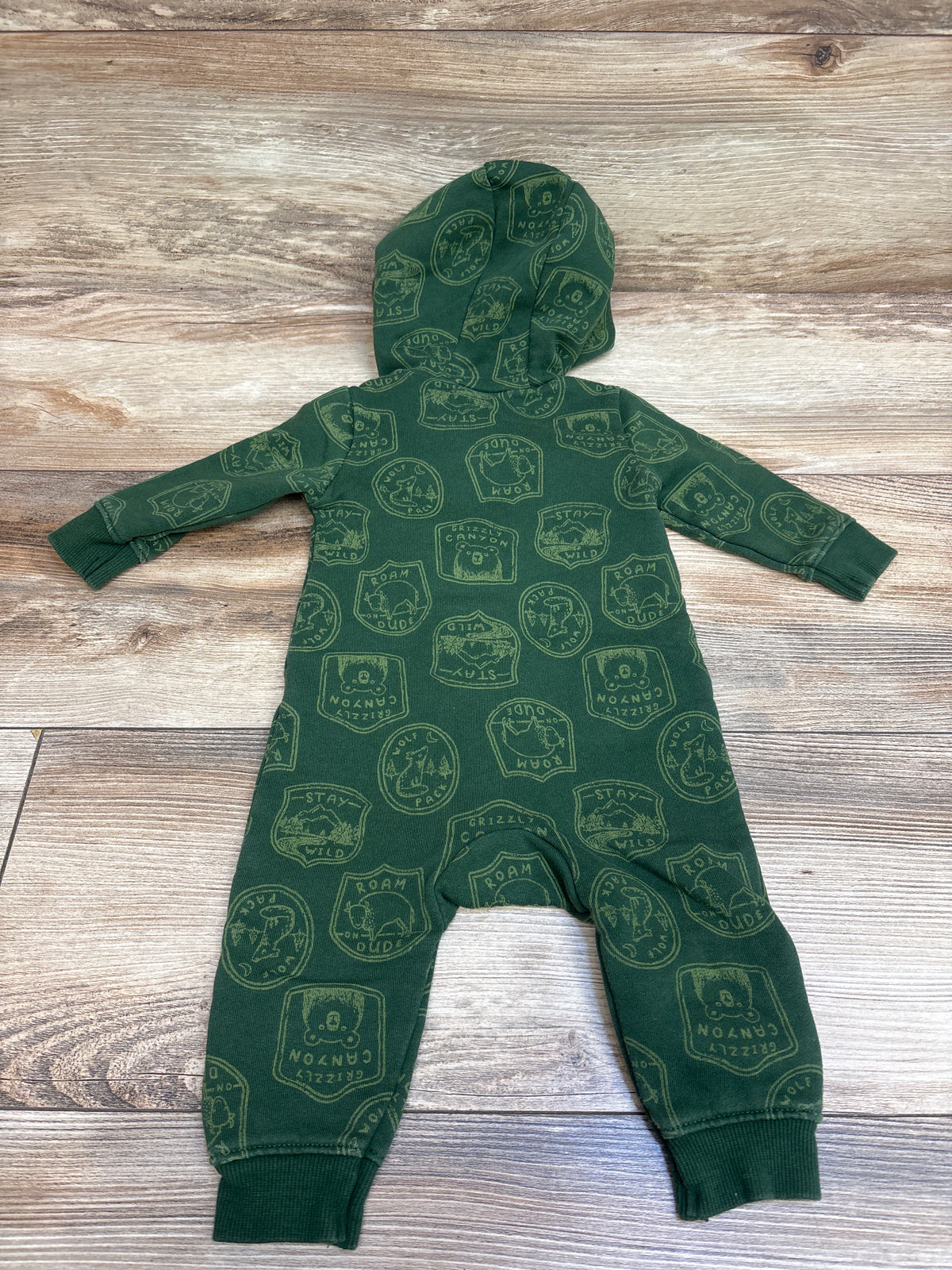 Carter's Wilderness Explorers Hooded Coverall Green sz 6m