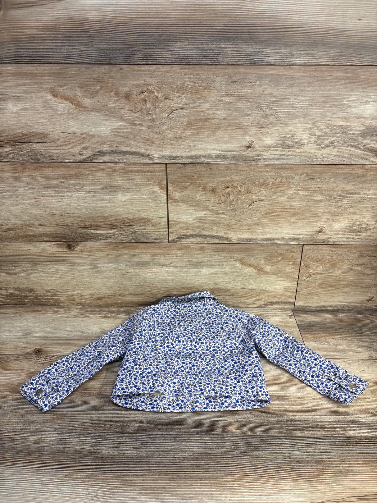 H&M Twill Floral Jacket Ivory sz 3T