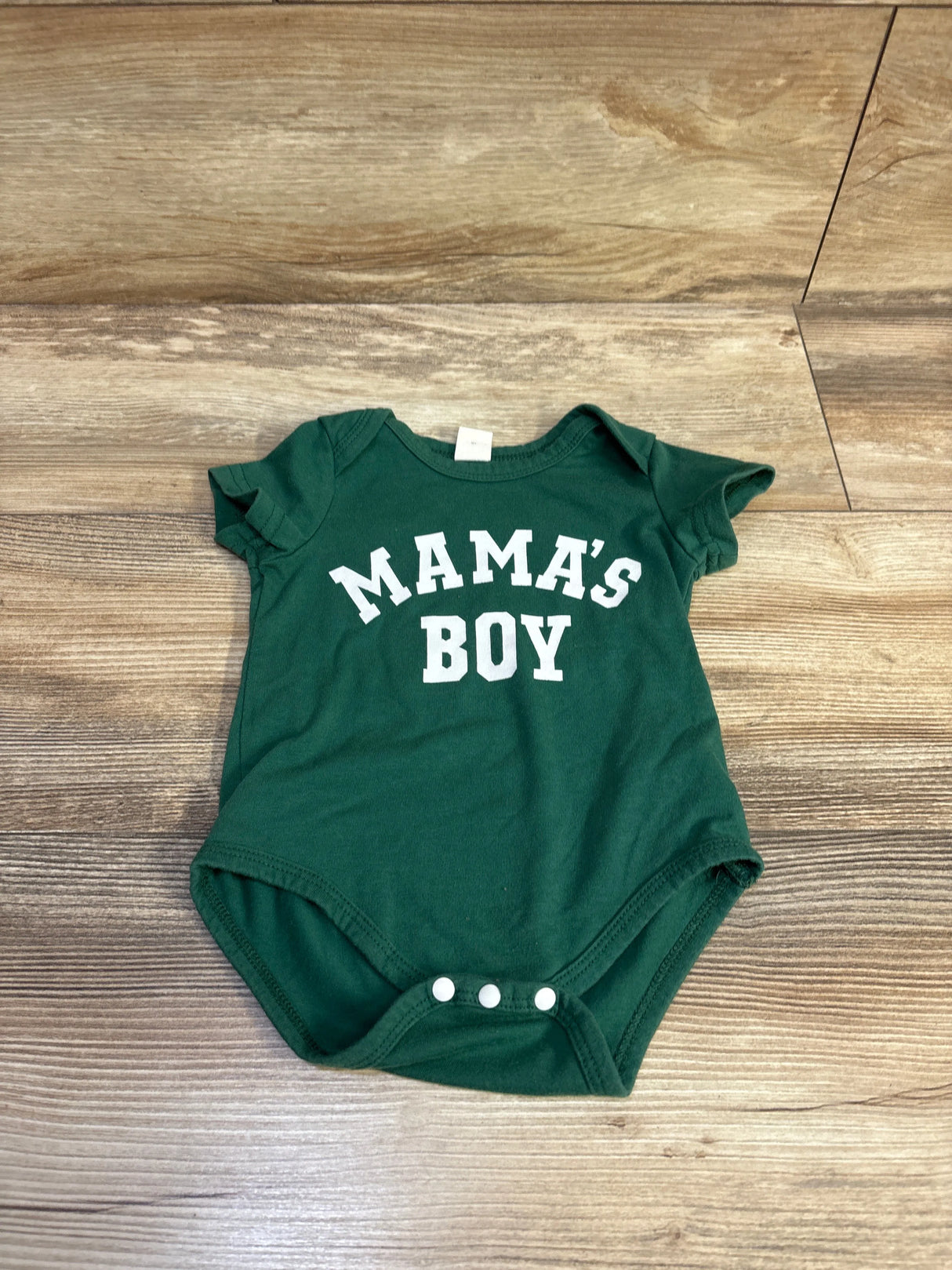 Shein Mama's Boy Bodysuit Green sz 3-6m