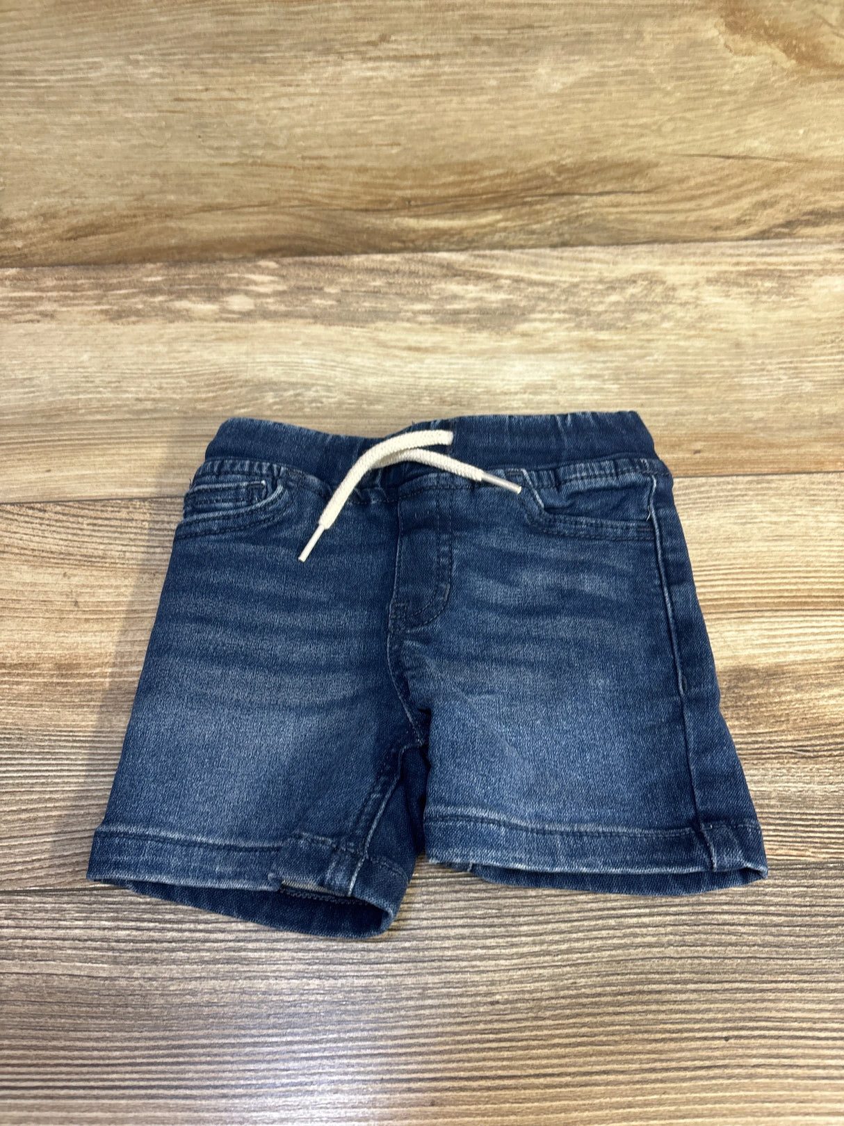 Okie Dokie Drawstring Jean Shorts Blue sz 12m