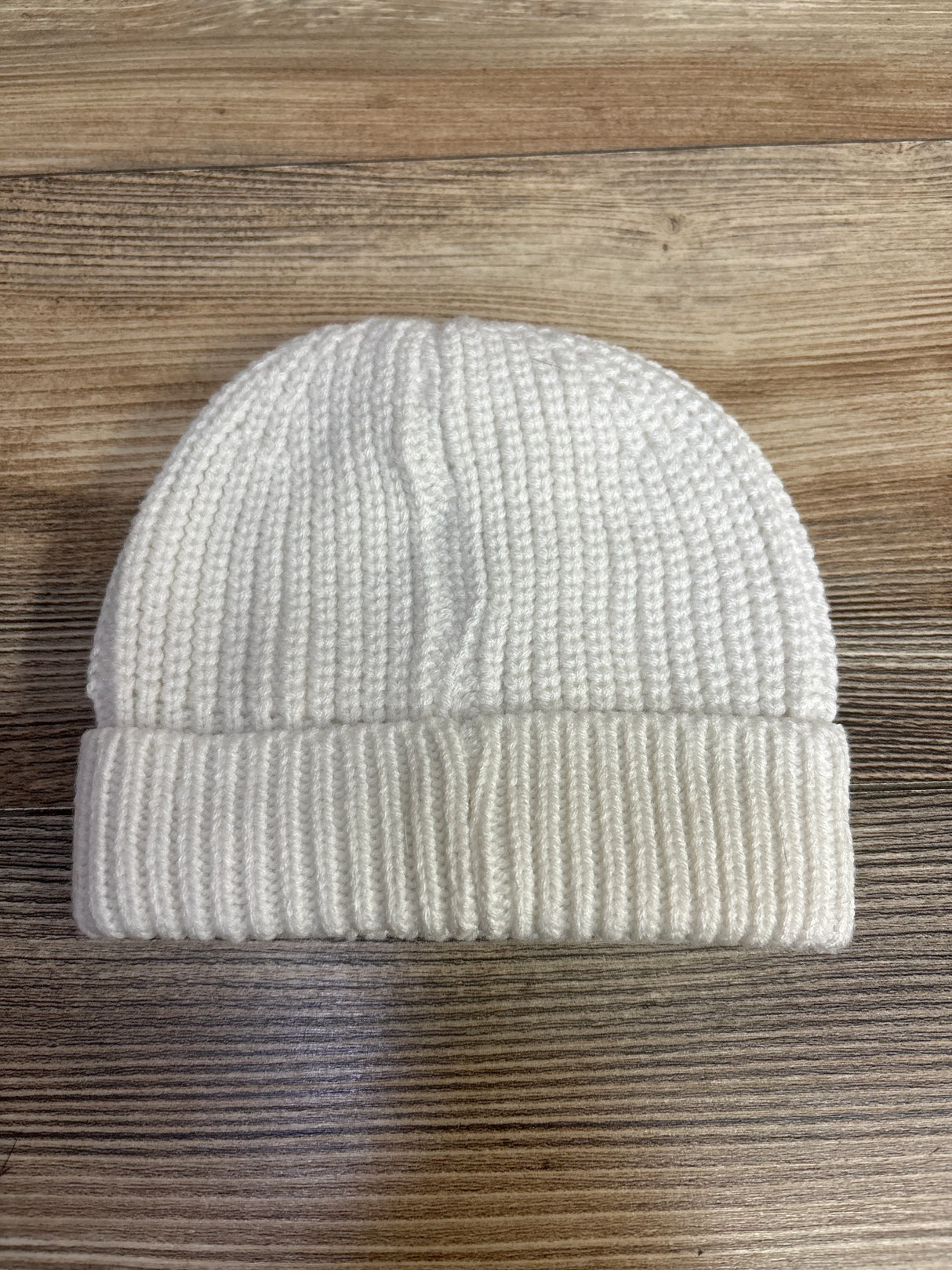Bearpaw Knit Foldover Beanie White sz 6-12m