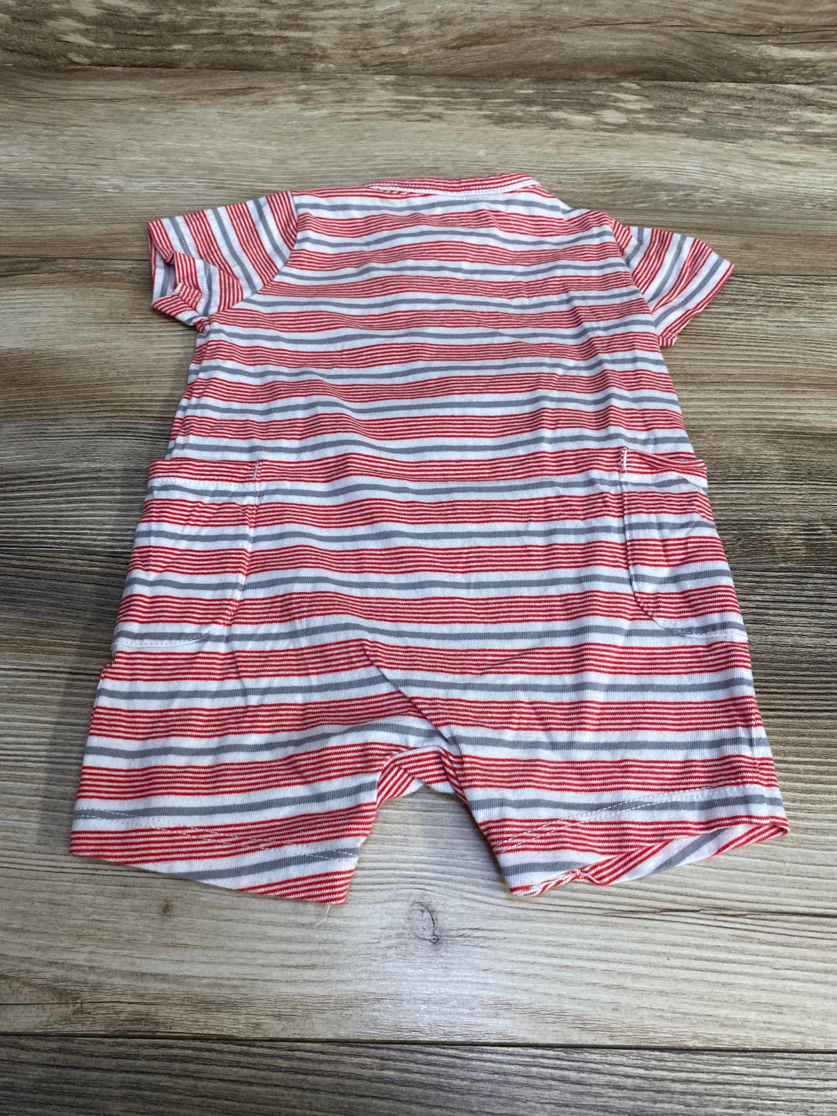 Just One You Striped Shortie Romper Red sz 6m - Me n Mommy To Be