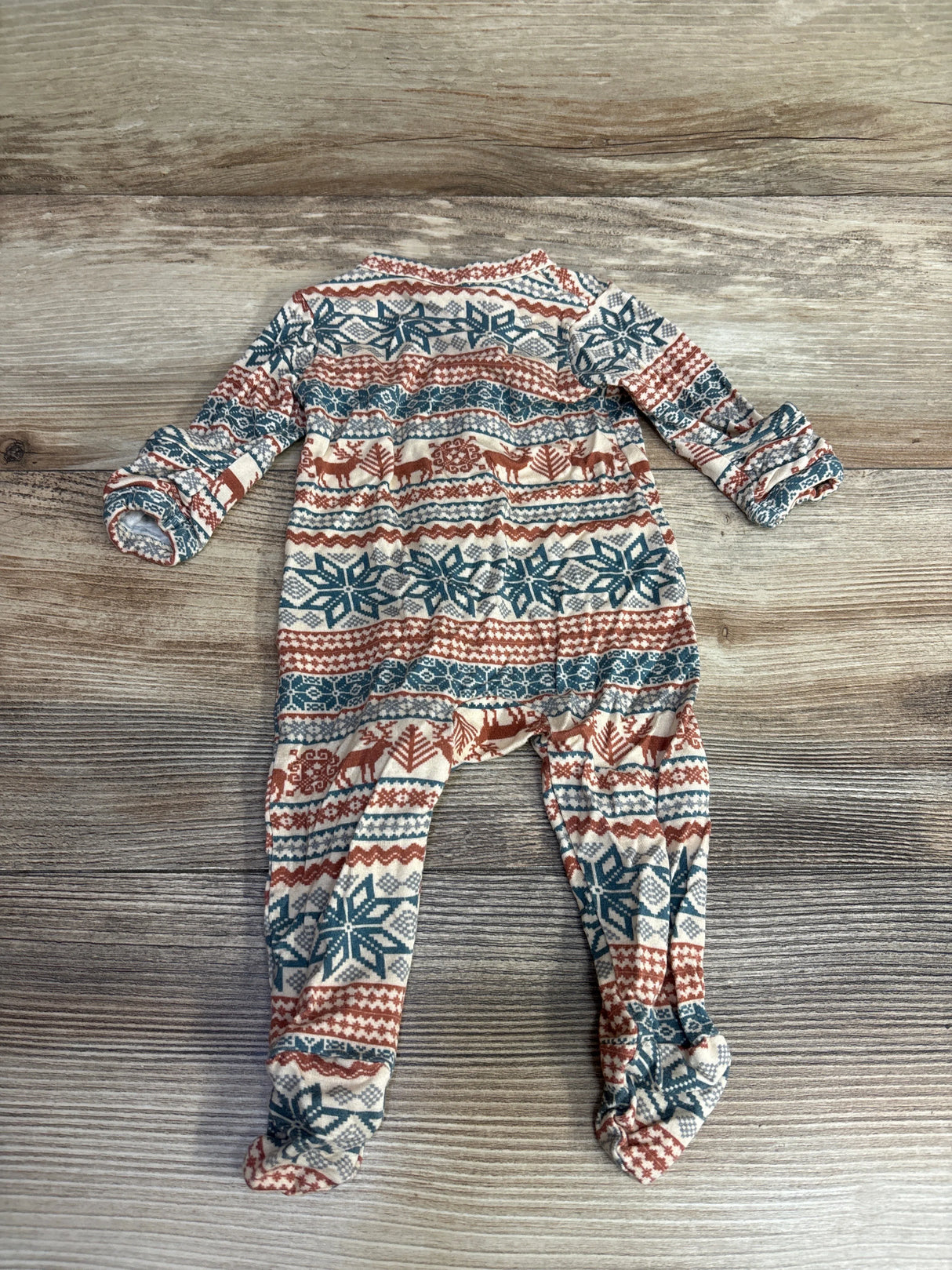 Larkspur Fair Isle Sleeper Cream sz Newborn