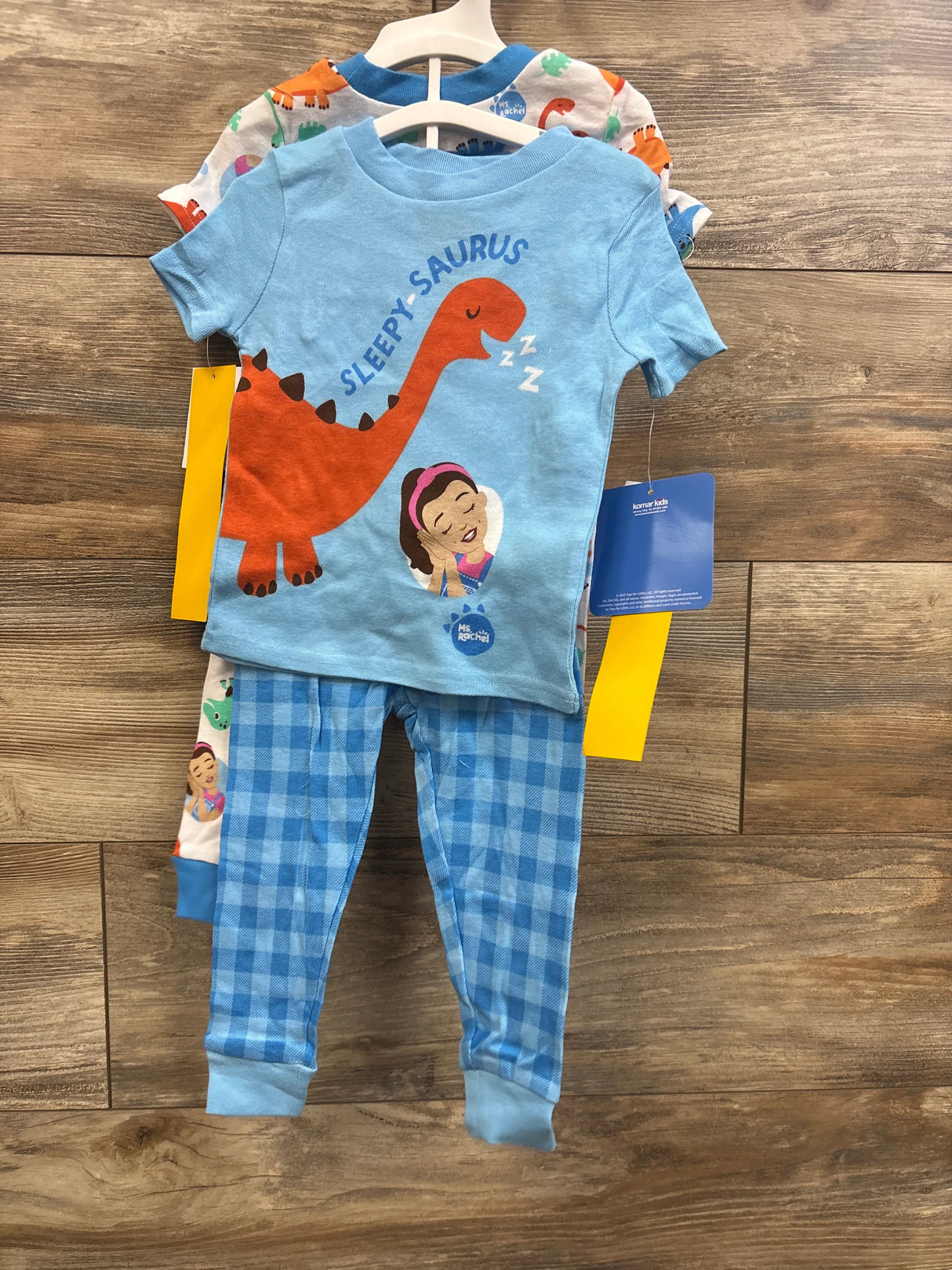 NEW Ms Rachel 4Pc Snug Fit Pajama Set Blue sz 18m