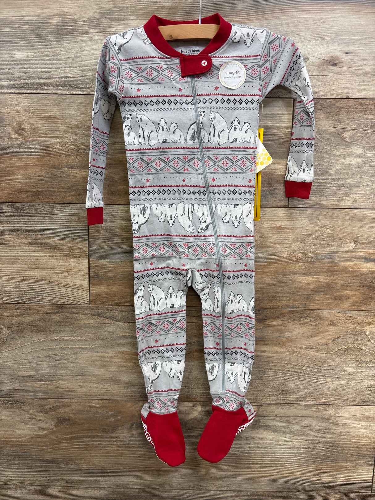 NEW Burt's Bees Baby Sleeper Grey sz 18m