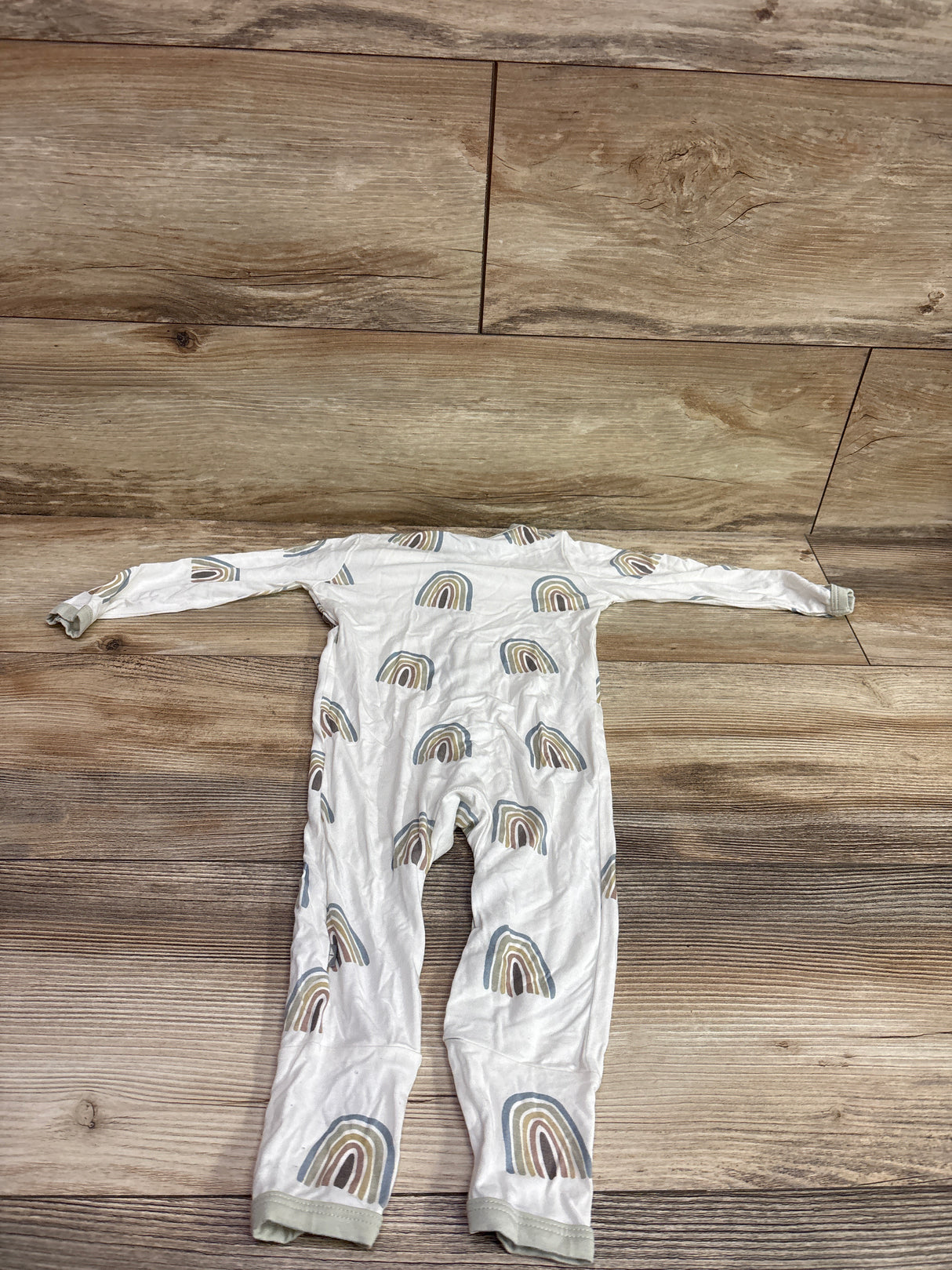 Kyte Baby Bamboo Footless Snap Sleeper White sz 12-18m