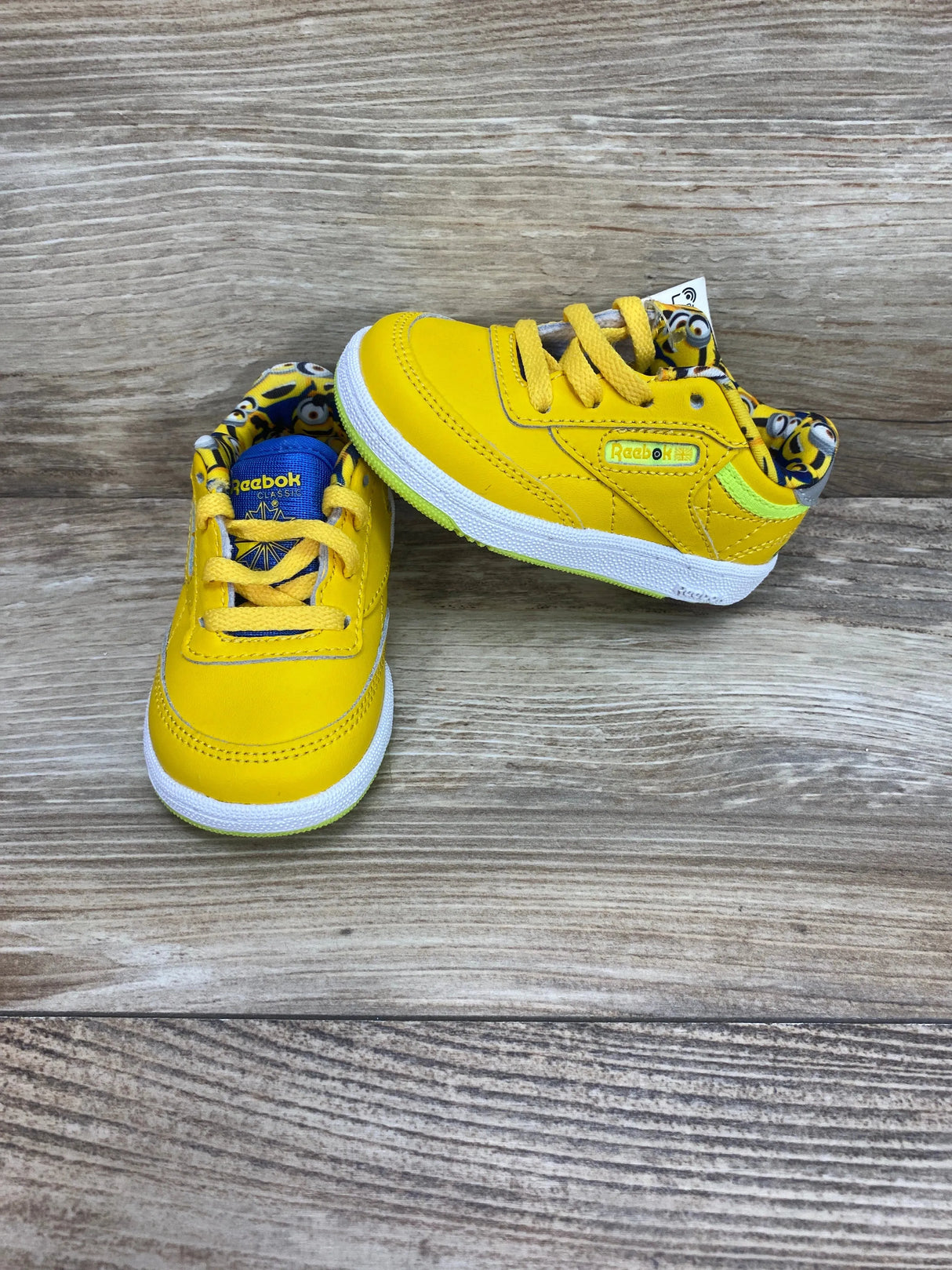NEW Illumination's Minions x Club C 85 Toddler 'Minions' Sneakers sz 4c - Me n Mommy To Be