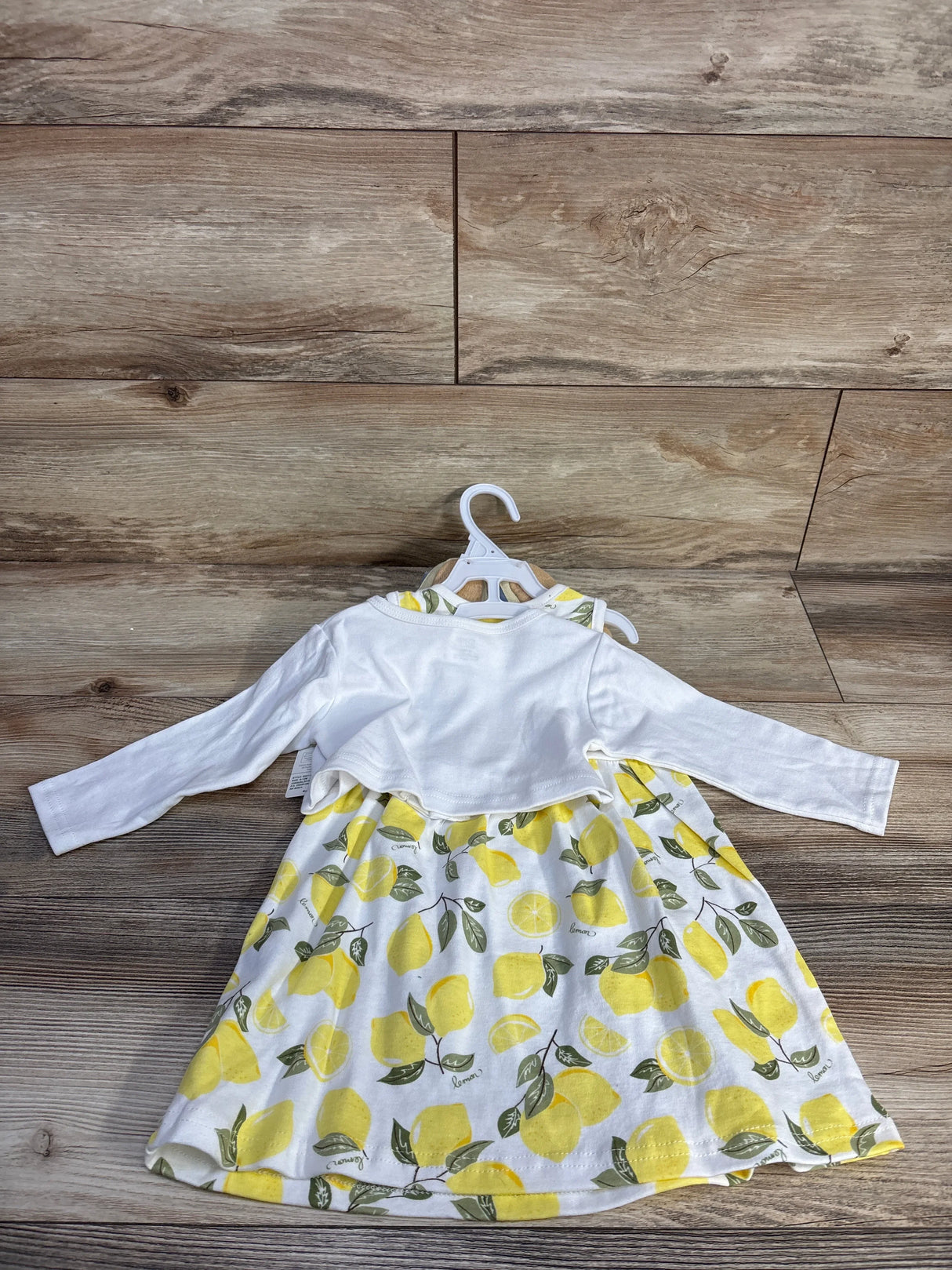 NEW Hudson Baby 3pc Dress, Cardigan, & Shoes Set White sz 9-12m