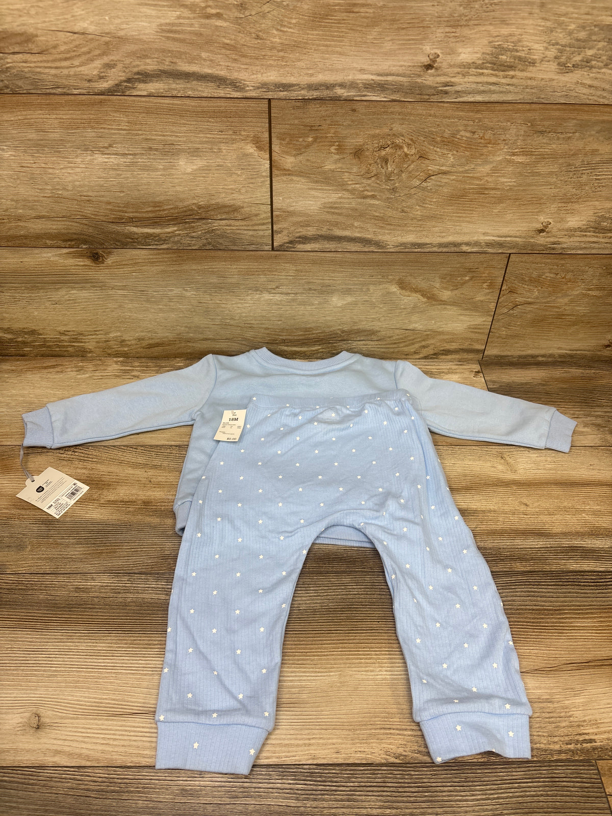 NEW Cloud Island 2pc New To The Crew Sweatshirt & Pants Set Blue sz 18m