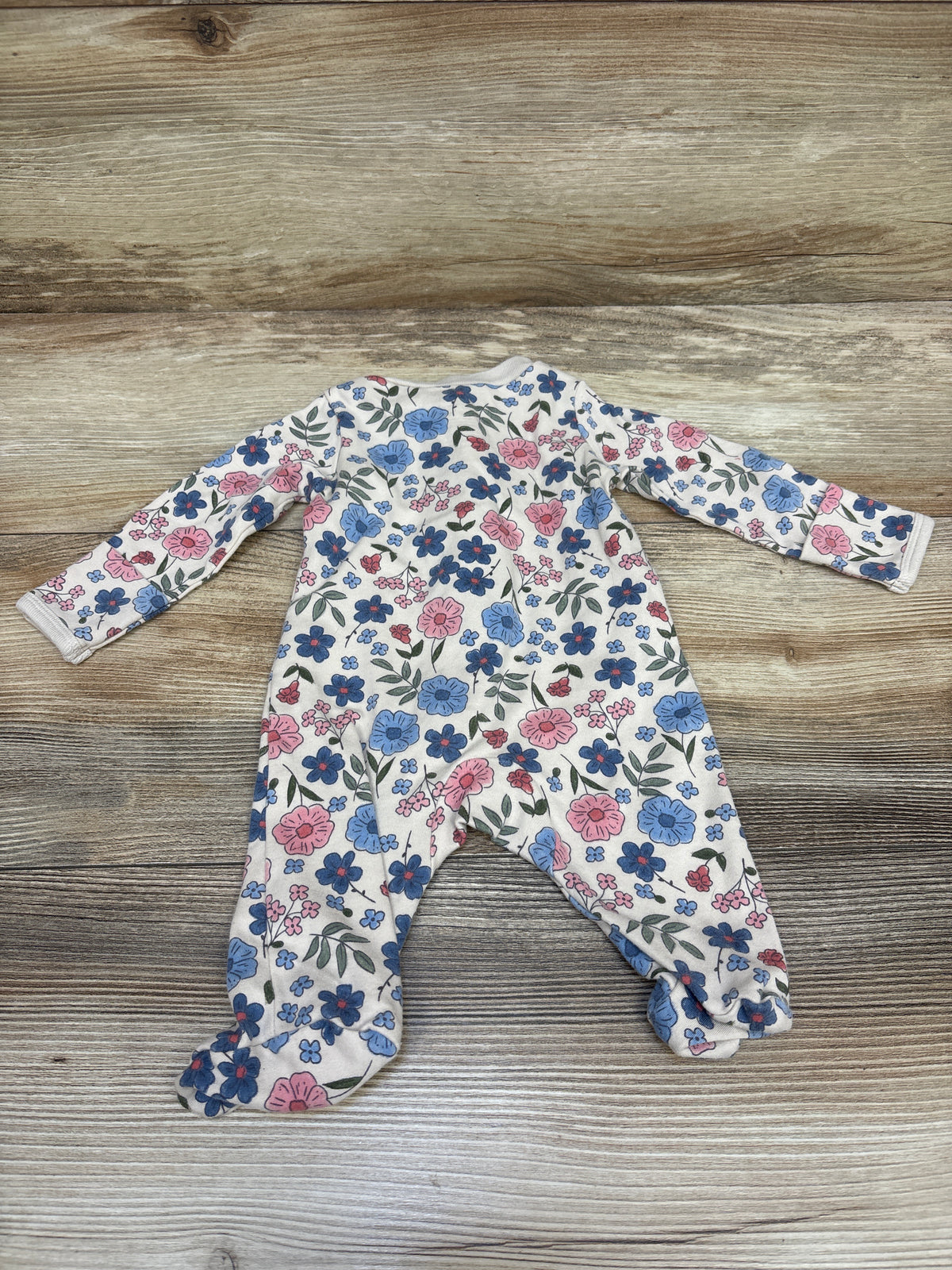 Carter's Floral Sleeper Beige sz Newborn