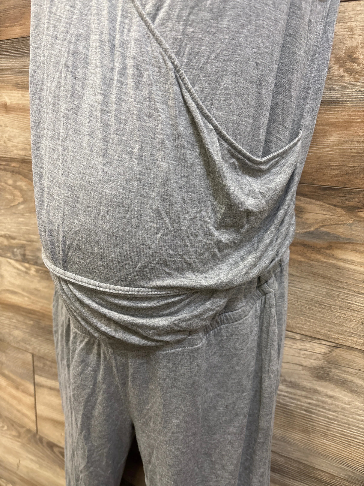 Time & Tru Maternity Casual Jumpsuit Grey sz Small (4-6)