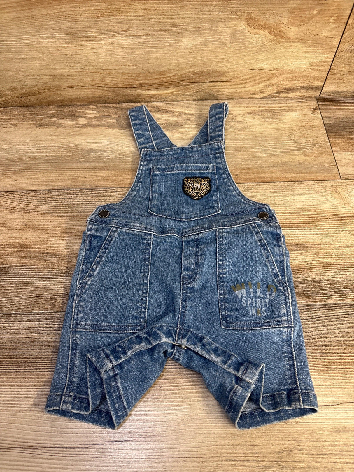 IKKS Wild Spirit Denim Shortalls Blue sz 18m
