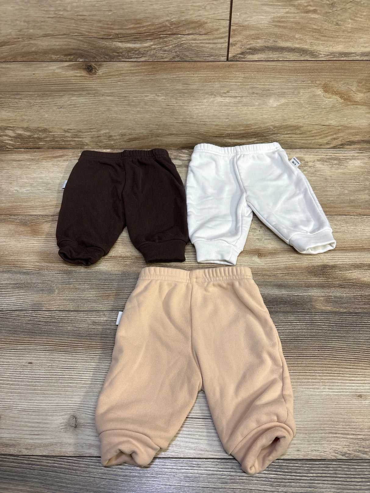 Shein 3pk Pull On Pants Brown sz 0-1m