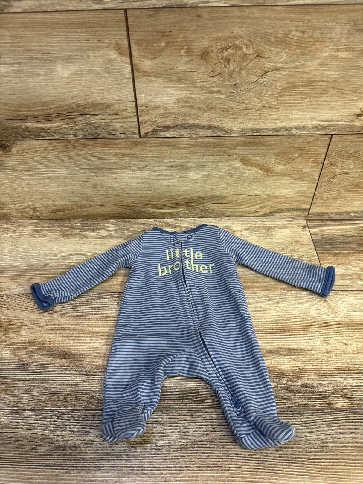 Just One You Striped Little Brother Sleeper Blue sz Newborn