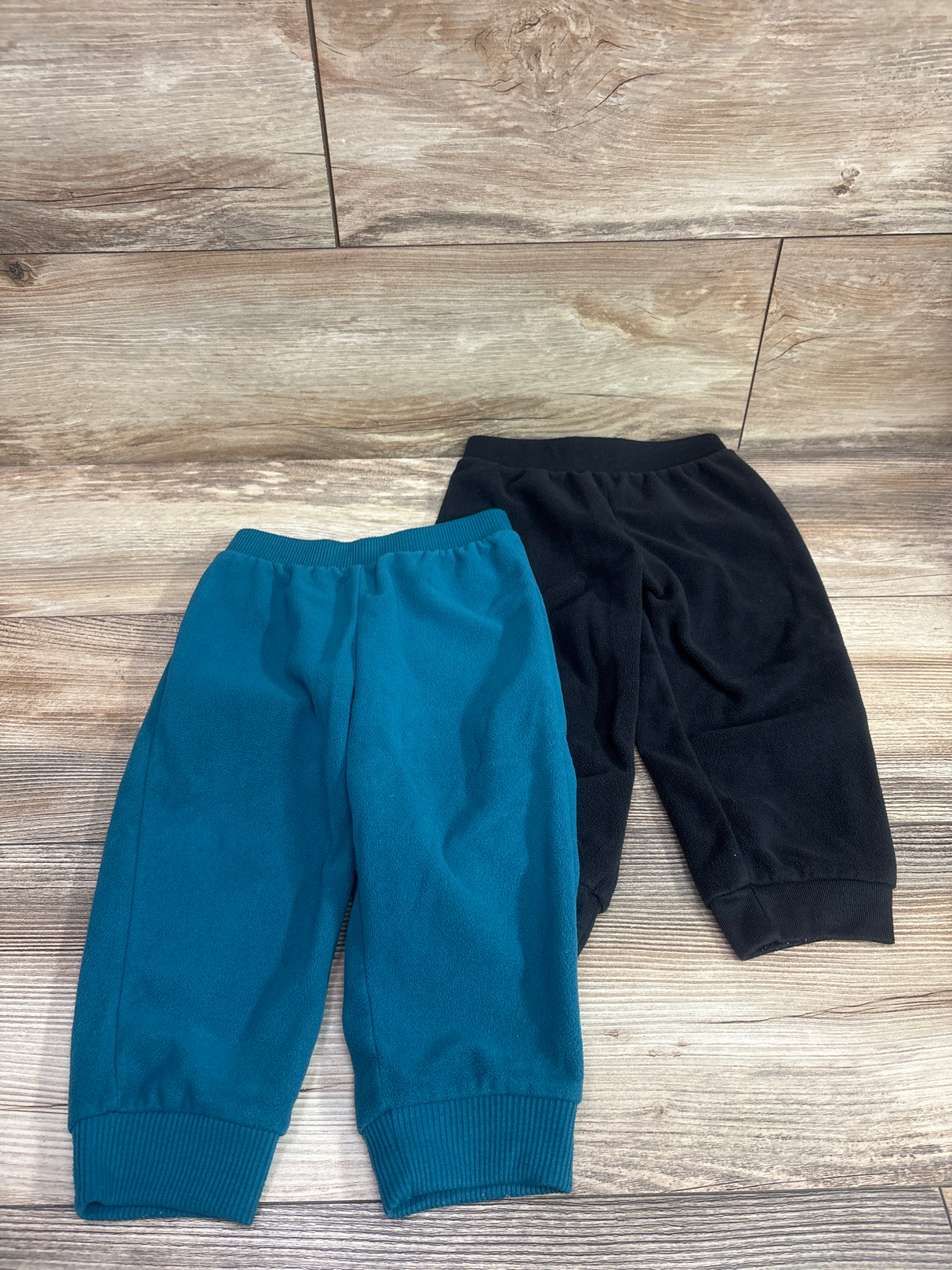 Simple Joys 2pk Fleece Joggers Black/Teal sz 24m