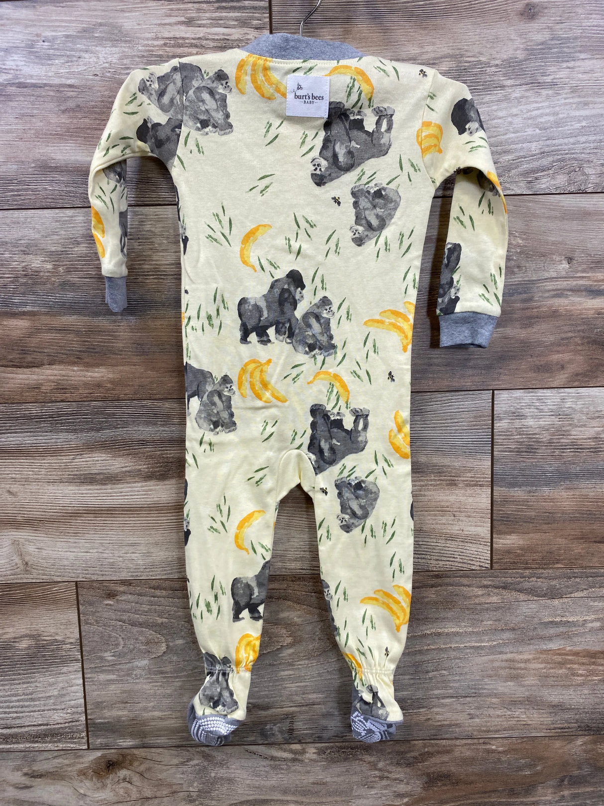 Burt's Bees Organic Gorilla Sleeper Yellow sz 6-9m