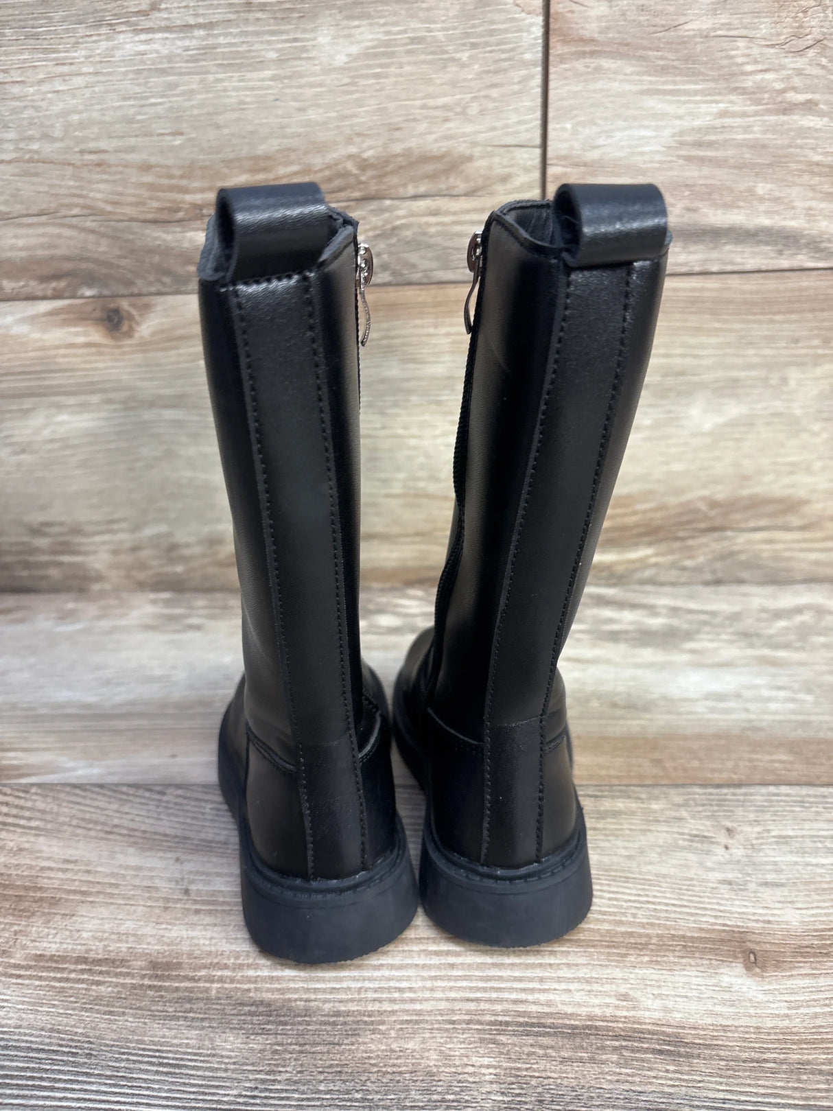Shein Zipper Boots Black sz 8.5c - Me n Mommy To Be