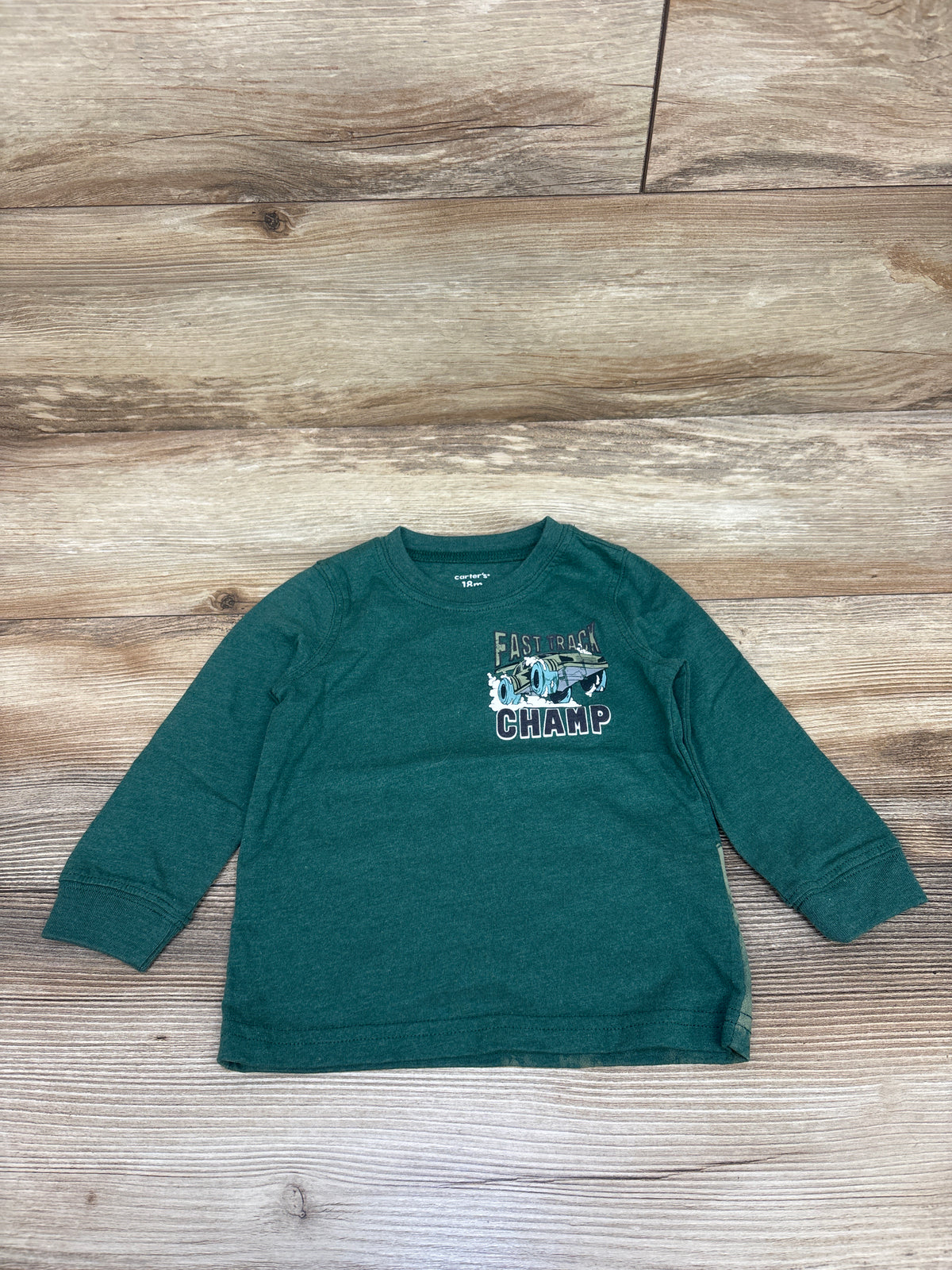 Carter's Long Sleeve Shirt Green sz 18m