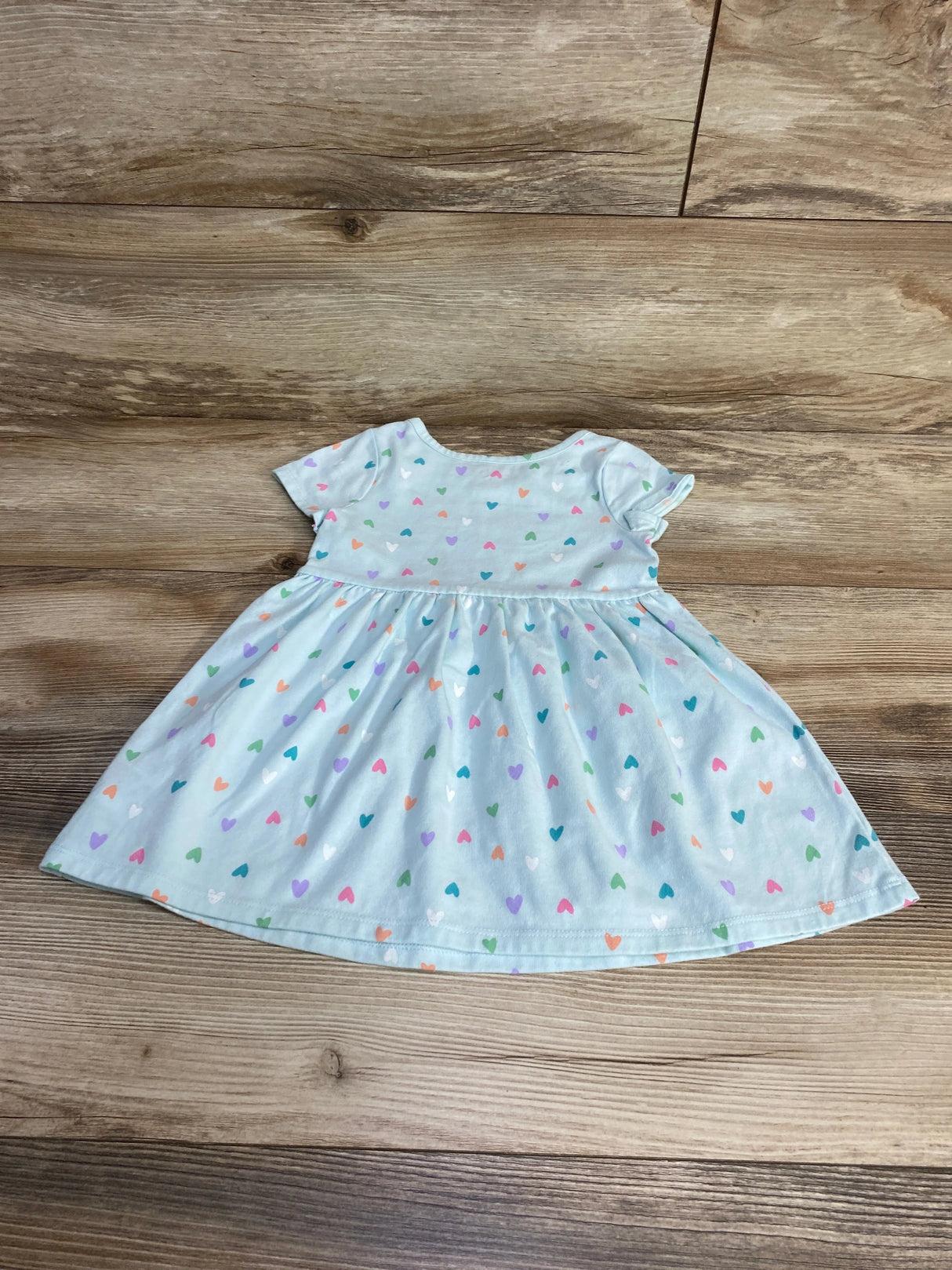 Cat & Jack Heart Print Dress Blue sz 2T - Me n Mommy To Be