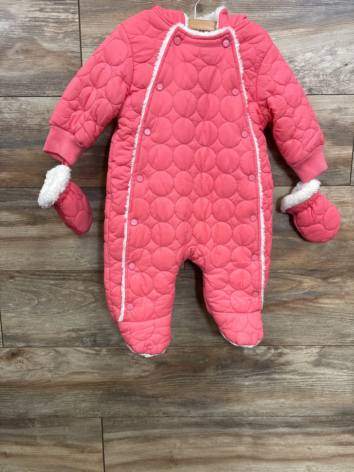 NEW Urban Republic Pink Quilted Pram Snowsuit sz 9m