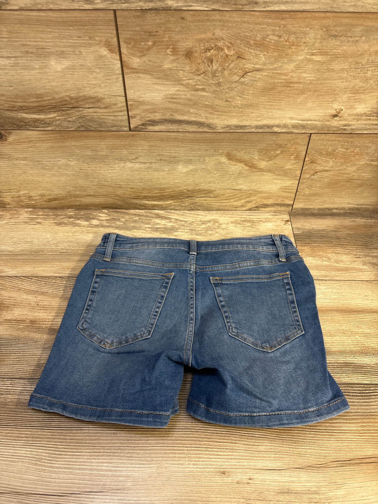 NEW Gap Maternity 4" Inset Panel Denim Shorts Medium Wash Blue sz 26/2 XS