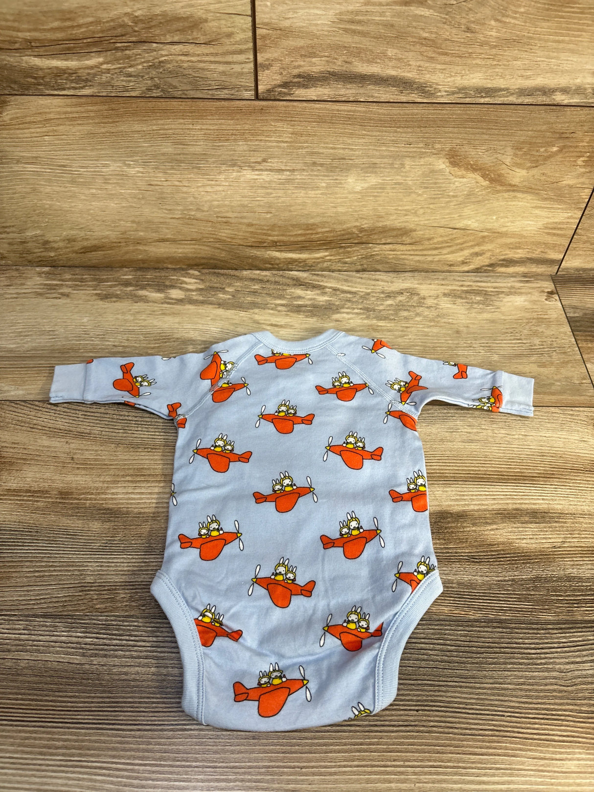 Uniqlo Miffy Picture Book Collection Kimono Bodysuit Blue sz 0-3m