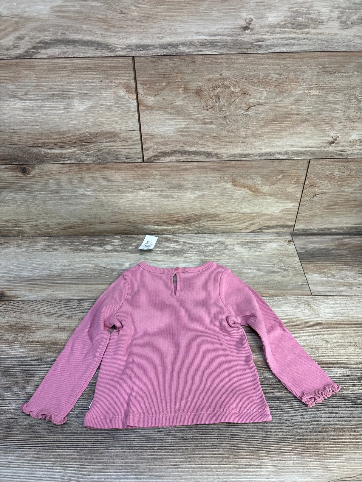 NEW Baby Gap Ribbed Long Sleeve Shirt Pink sz 12-18m