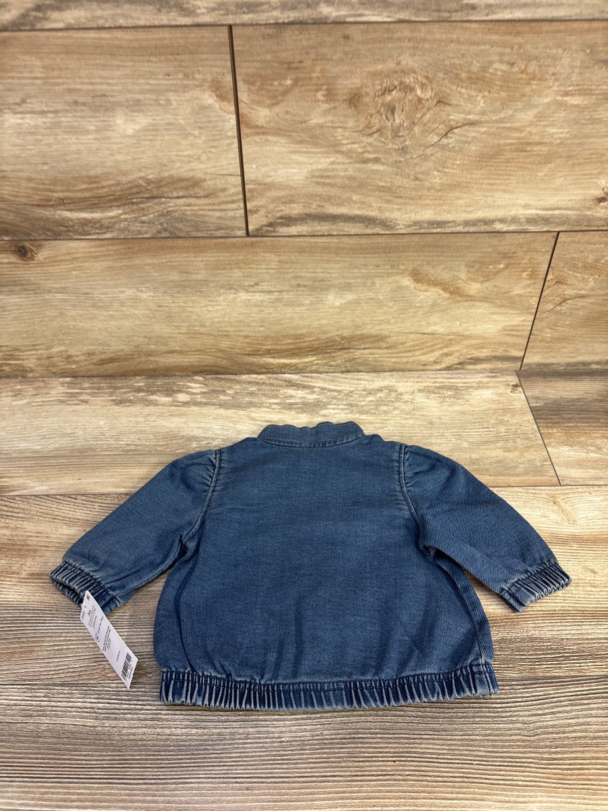 NEW Carter's Floral Embroidery Denim Zip-Up Jacket Blue sz 3m