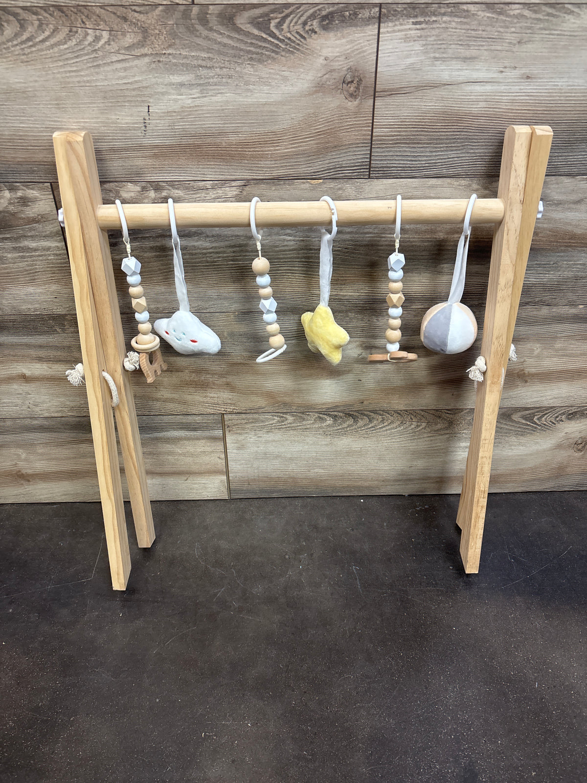 Mallify Wooden Baby Activity Gym